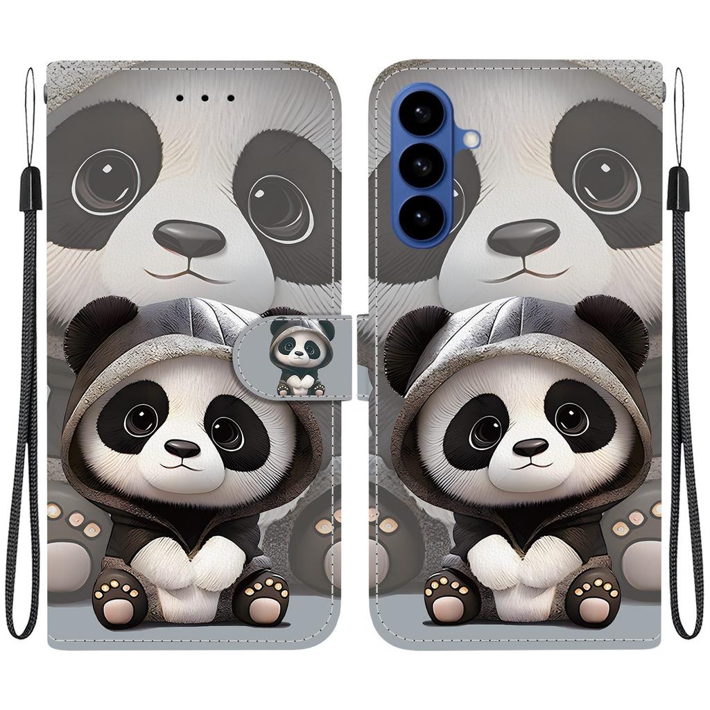For Samsung Galaxy S26+ Wallet Case Pattern Printing Leather Stand Phone Cover with Strap