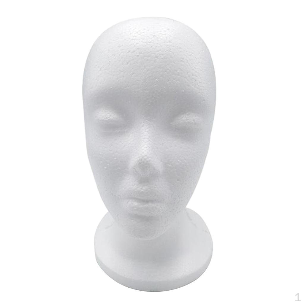 Female Headband Headset Display Head Manikin White