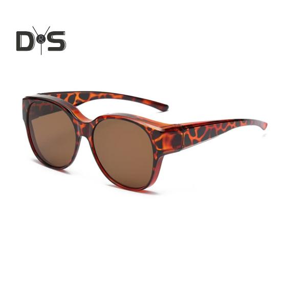 Polarisierte Überbrillen-Sonnenbrille für Damen und Herren, UV-Schutz, übergroße Sonnenbrille zum Umwickeln zum Autofahren, Angeln, Golfen