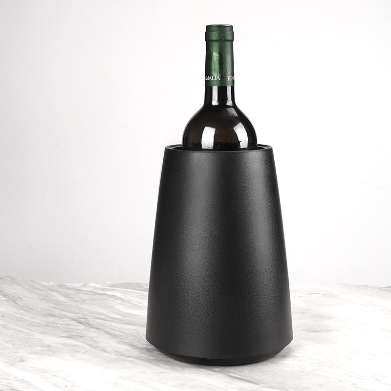 Quick-Chill Wine & Champagne Ice Bucket - Insulated Plastic Cooler for Red & Ice Wines