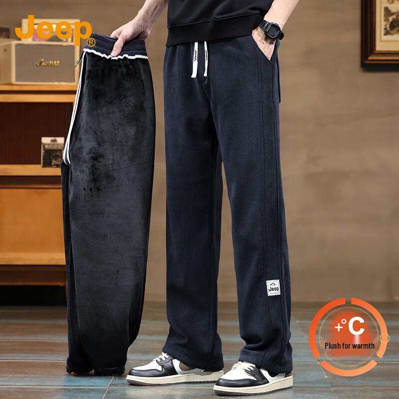 Jeep Men's Plush-Lined Straight-Leg Casual & Sport Pants
