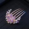 high quality6pcs Set Flower Pattern Bride Wedding Hair Comb Crystal Rhinestone Women's Side Comb Hair Accessories