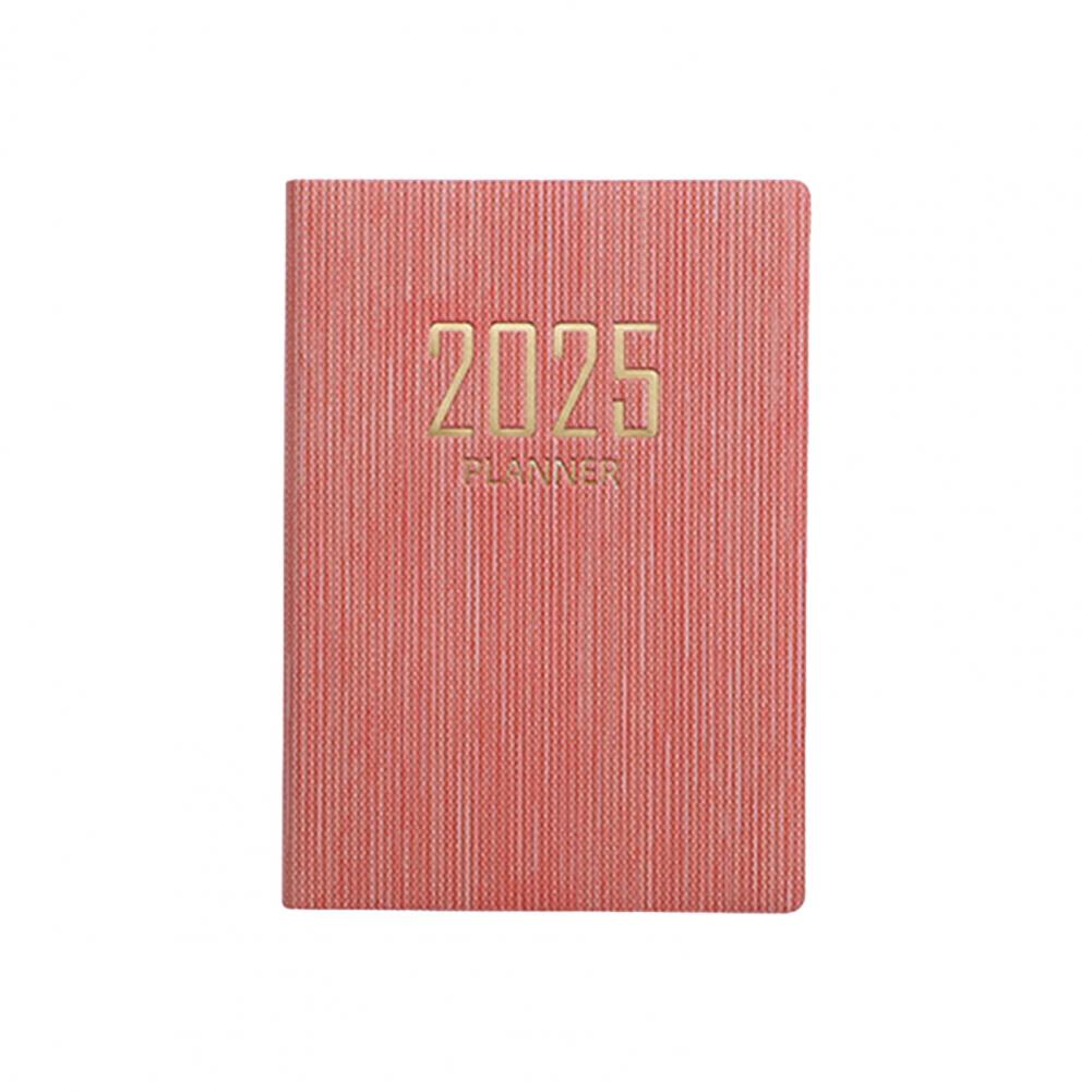 A7 Thick Paper Notebook Faux Leather Cover No Ink Bleeding 2025 Planner Ink-resistant Paper Planner