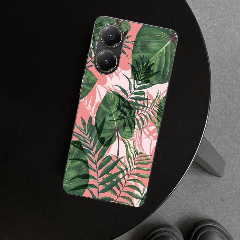 Summer Tropical Plants Green Leaf Phone Case Cover for Xiaomi Poco X6 X5 X7 Pro F7 Ultra Redmi 15C 15 13C 13 12C 12 10C 10 10A 9