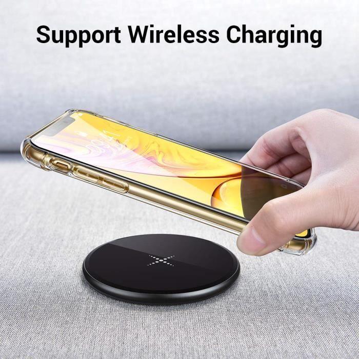 Coque iphone xr, coque de protection antichoc [transparente ] coussin d’air aux coins extrêmement fin pour iphone xr