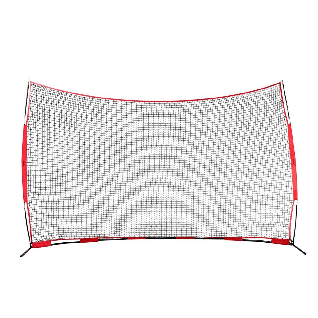Barricade Backstop Net, 16x10 Ft Ball Sports Barrier Netting, Portable Practice Equipment with Carry Bag, Protection Screen for Baseball Softball