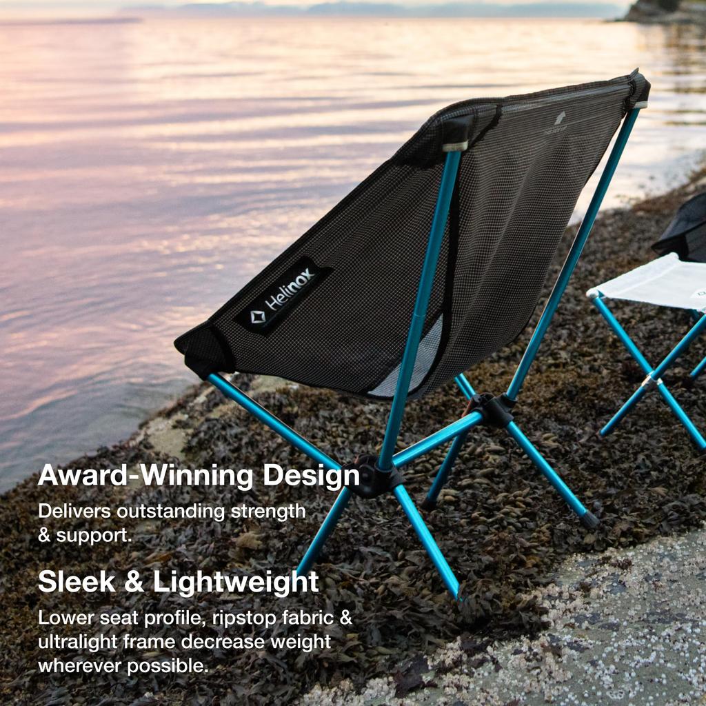Helinox Chair Zero Large Ultra Lightweight Compact Backpacking Chair Gray