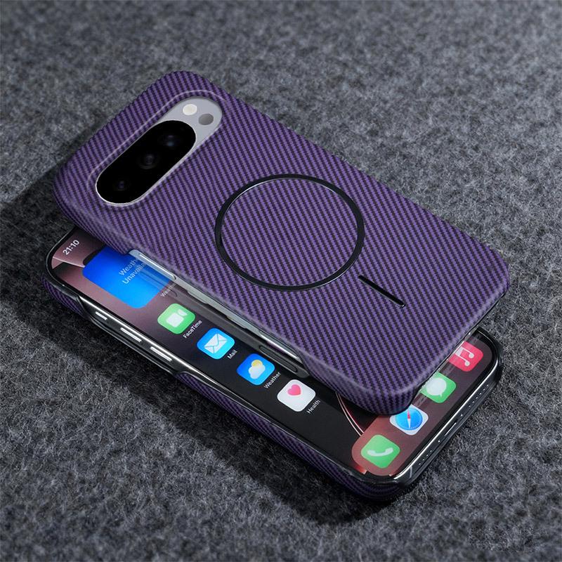 Google Pixel 10A/9ProXL Magnetic Carbon Fiber Stand Case