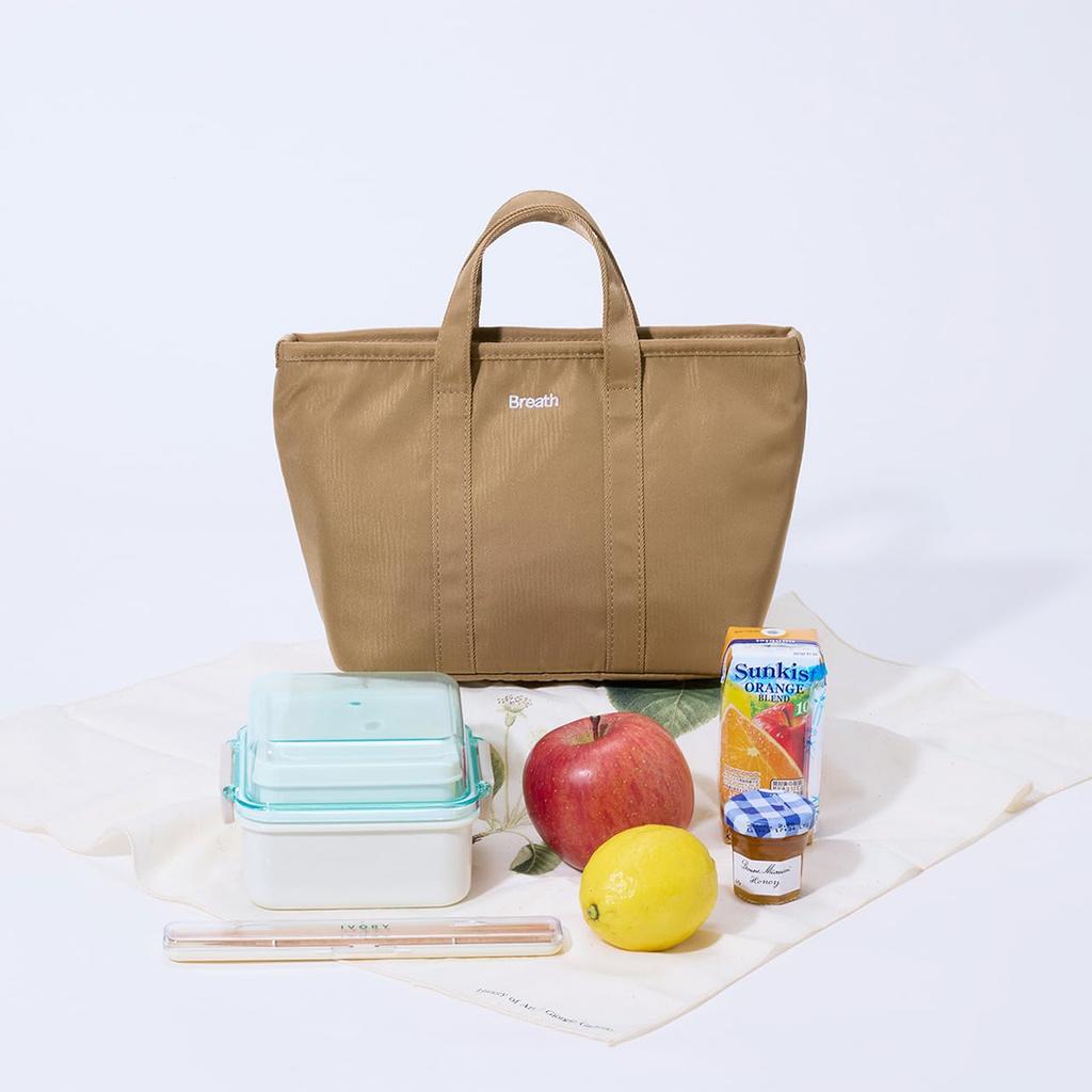 CHILLGO Nylon-Tragetasche mit Kühlfunktion [Breath TOPKAPI] Tasche, Groß, Wasserabweisend (beige)