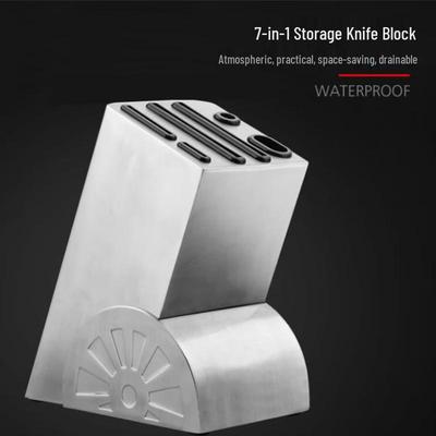 Bloc à couteaux ZISIZ en acier inoxydable