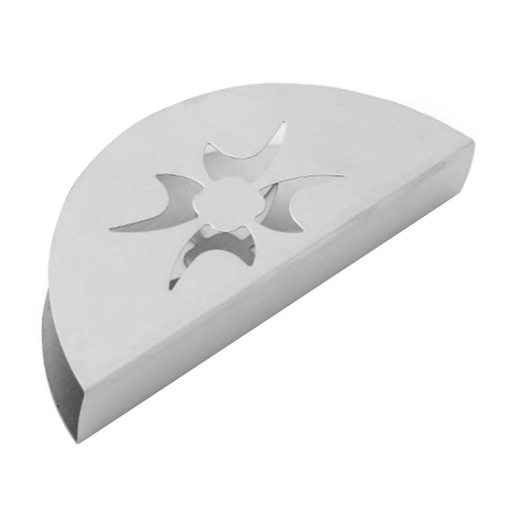 Fan Shaped Napkin Holder Stainless Steel Standing Napkin Rack Table Tissue Paper Dispenser for Home Hotel