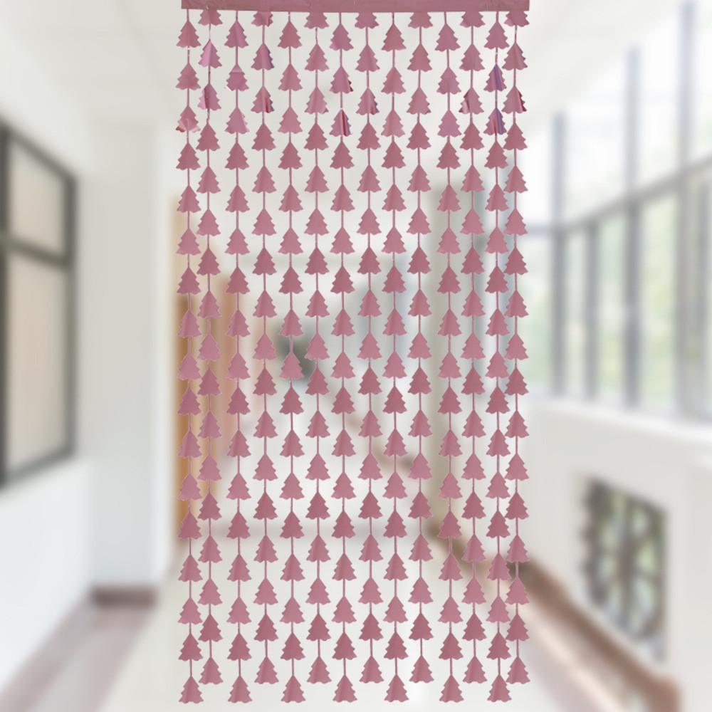 Lush Tree Christmas Tinsel Curtain In Various Colors For Eyecatching Backdrops Party