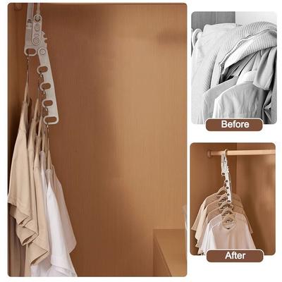 New Foldable Clothes Drying Rack Angle Adjustable Multi-function Clothes Hook Five-hole Clothes Hanger Travel