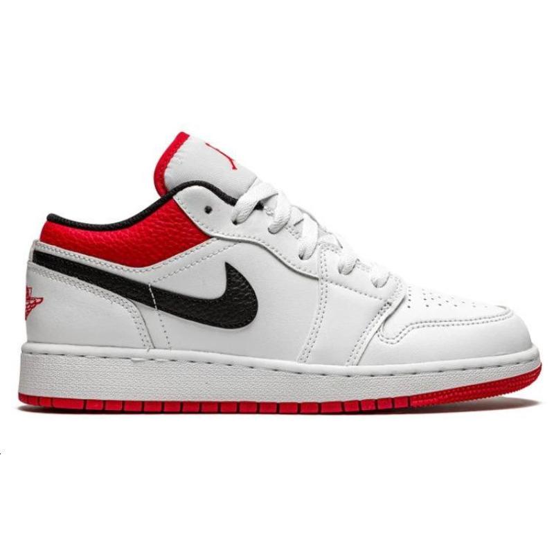 Air Jordan 1 Low 'White University Red' Jordan 553558-118