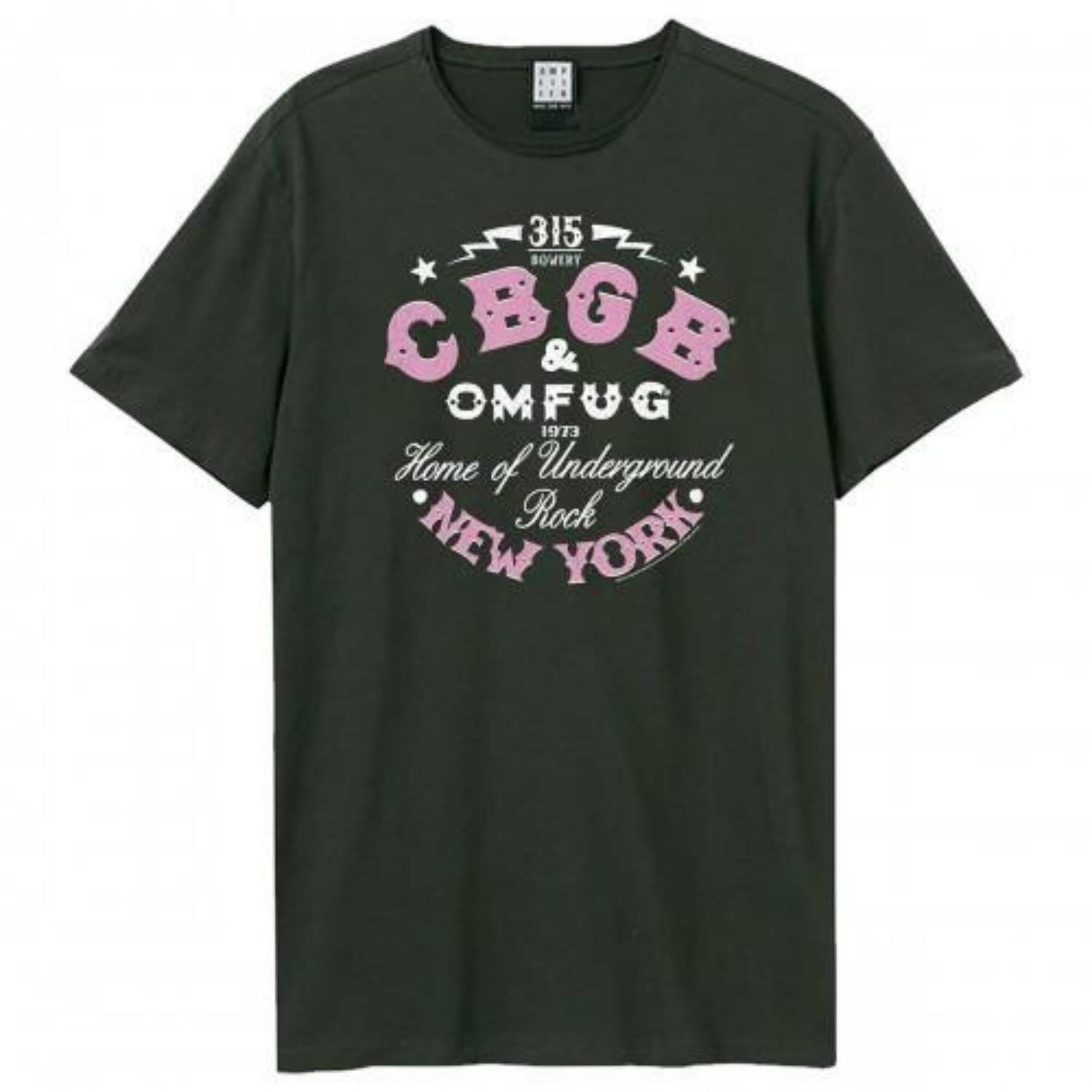 Amplified Unisex Adult CBGB Two Tone Logo T-Shirt S