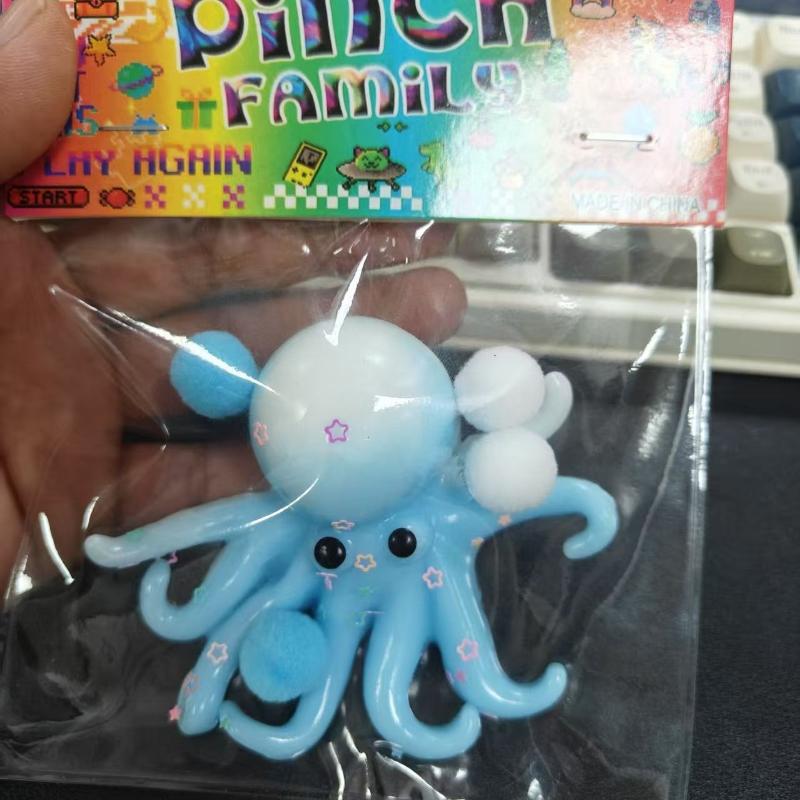 1Pcs Simulation Octopus Stress Relief Slow Rebound Toys Ocean Octopus Squeeze Fidget Toy Stretchable Sensory Decompression Gift
