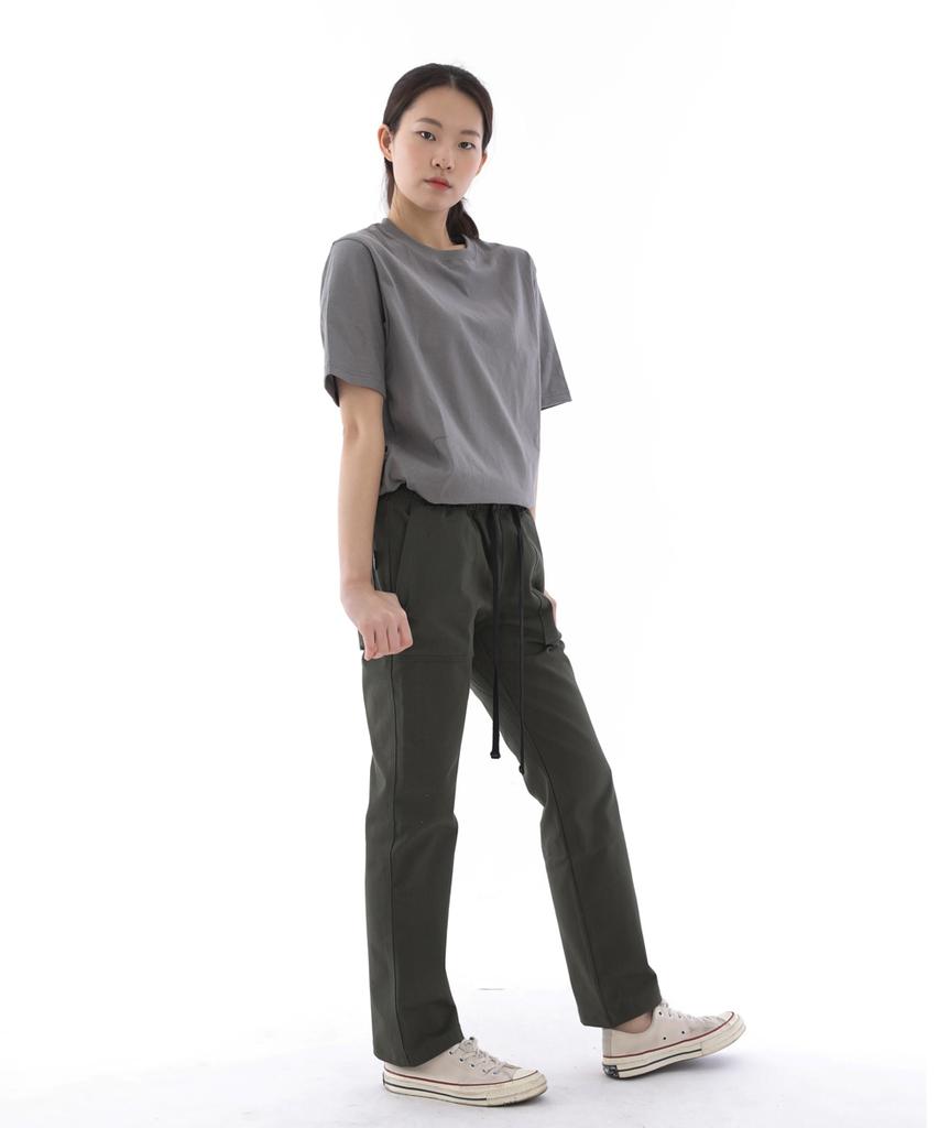 Seinteukeulu Nice Bag Straight Fatigue Pants Nsb-320 Khaki