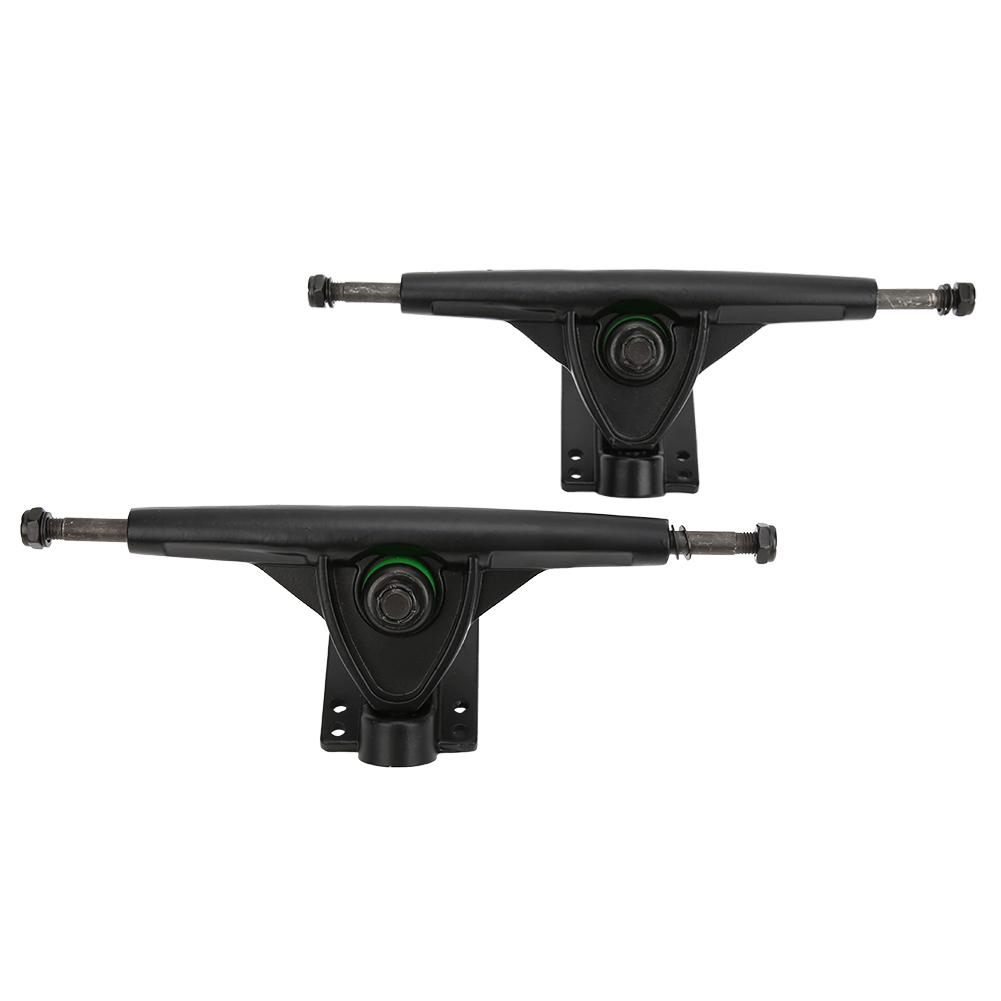 2 SZT. MS3104 Czarny Stop Aluminium 7 Calowy Początkujący Deskorolka Pogrubiona Podstawa Longboard Uchwyt Trucka