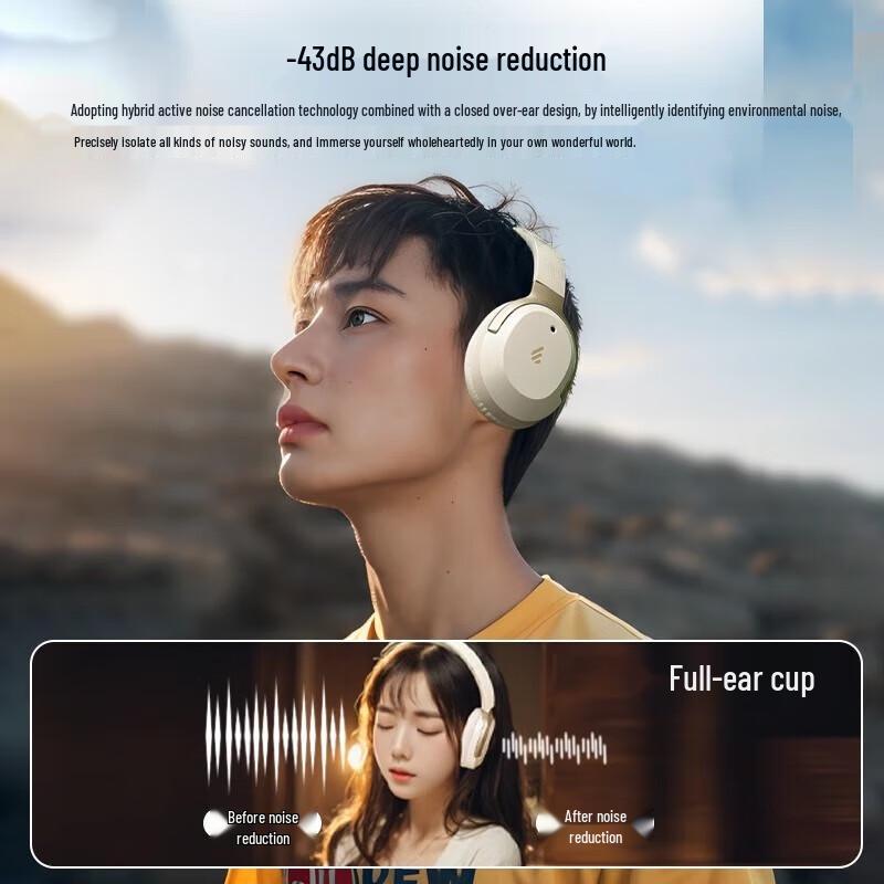 Edifier LS820NB Pro Spatial Audio Wireless Noise Cancelling Headphones