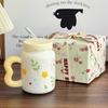 Birthday Gift for Best Friend Retro Flower Cup for Boys and Girls High End Ceramic Mug Souvenir Gift Box