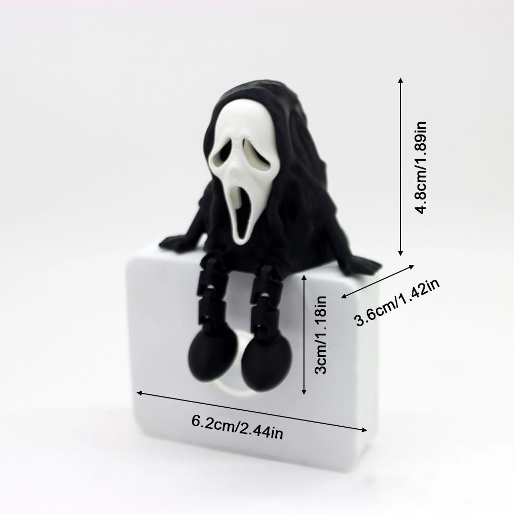 Halloween Pumpkin Figurine 3D Printed Sitting Pumpkin Desktop Halloween Decorations Creative Party Gift Ornaments