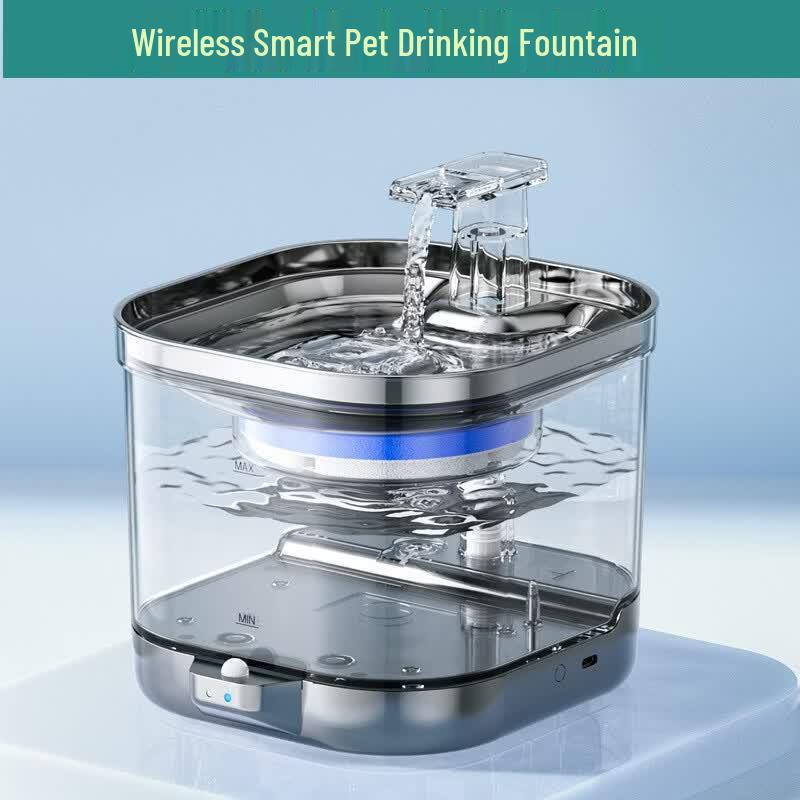 LISM Smart Cordless Pet Stainless Steel Water Dispenser