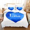 Blue Flower Duvet Cover Queen Size With Zipper Pillowcase 3D Floral Bedding Set 3pcs 2pcs Full King Twin Single Double Bed Thin