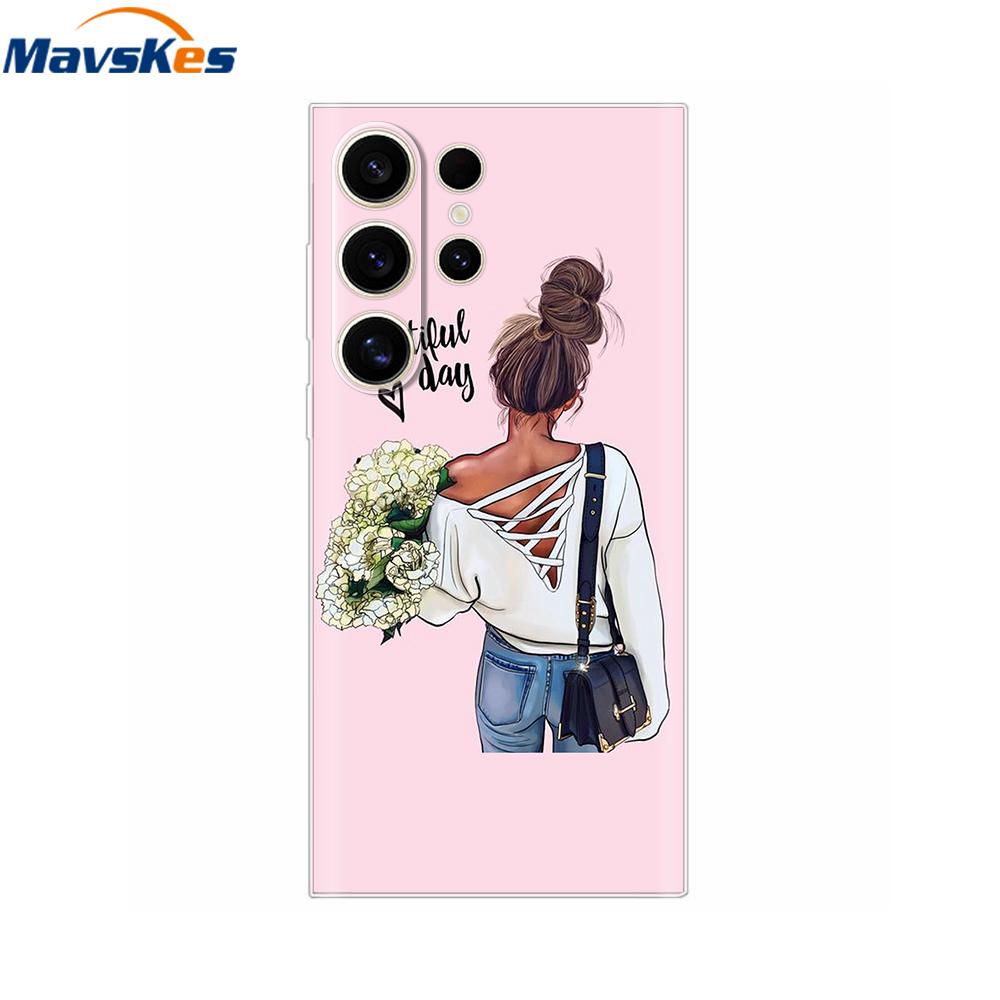For Samsung S25 Ultra Case Clear TPU Soft Fashion Silicone Phone Case For Samsung Galaxy S25 Plus Back Cover S 25 Fundas Para