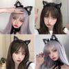 Lace Large Bow Hair Hoop Polka Dot Headwear Retro Cat Ear Hair Band