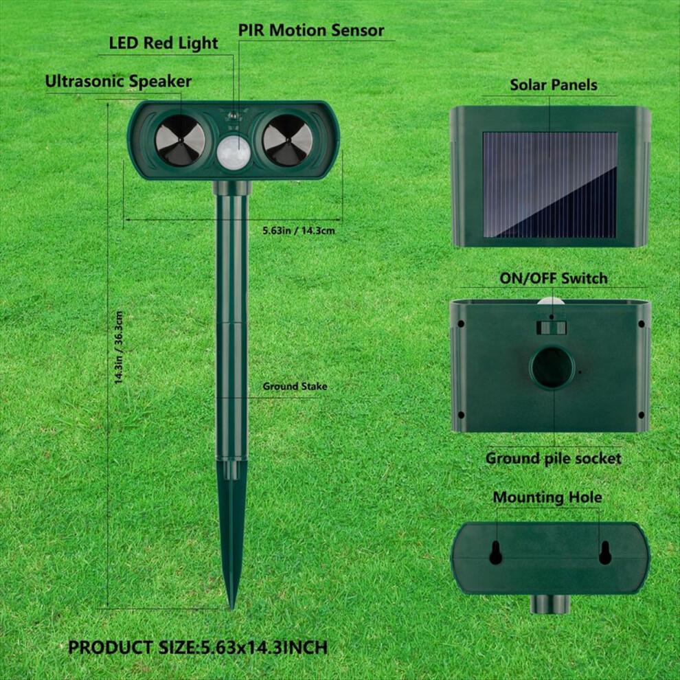 Solar Ultrasonic In Repellent Defender Rat, Squirrel, Deer, Raccoon