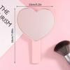 High Definition Handheld Heart-shaped Eyelash Mirror Eyelash Inspection Mirror Makeup Gadgets Vanity Mirror Girl Gifts