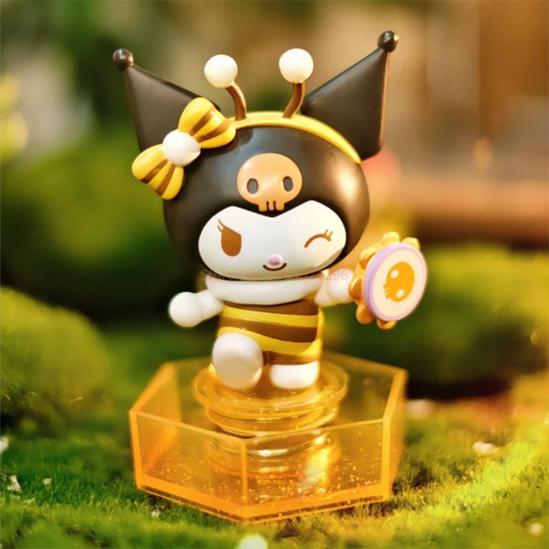 MINISO Sanrio Série Včelí Koncert Slepý Box Dekorativní Anime Figurka Hračky Panenka Cinnamoroll Kuromi Dárek k Narozeninám