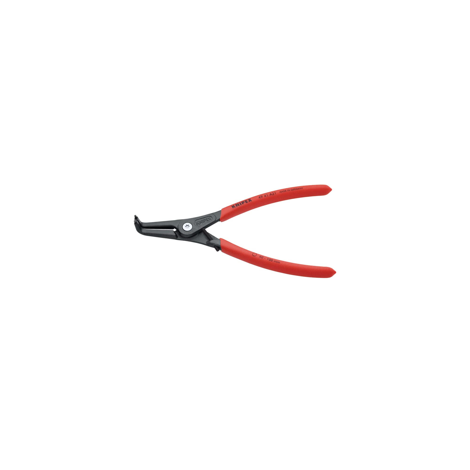 

KNIPEX 4941-A31 Shaft Precision Snap Ring Pliers, Curved (Stocha)