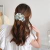 Premium Headdress Extra Large  Floral Sweet Scrunchie Ink Flower Binding Hair Tie Elastic Scrunchie For Graceful Lady