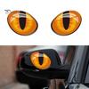 1 Paar 3D-Katzenaugen-Aufkleber für Autofenster, Rückspiegel, reflektierende Dekor-Aufkleber