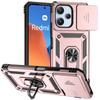 Full Cover For Xiaomi Redmi 12 5G Case For Redmi 12 5G Push Window Magnetic Phone Holder Back Case For Redmi 12 5G Case 6.79inch