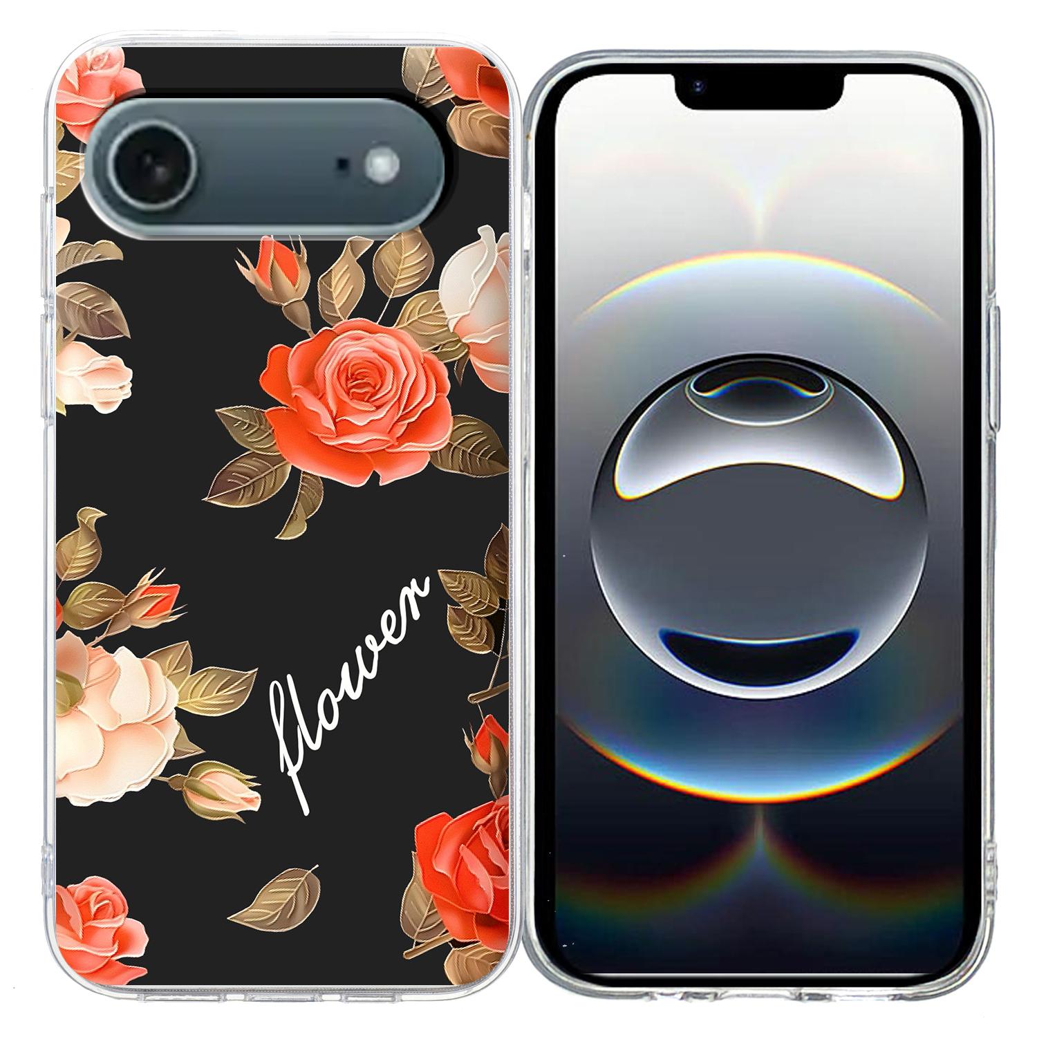 

For iPhone 17 Air Case Pattern Printing Shockproof Soft TPU Phone Cover F