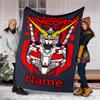 Personalized Custom Name Blanket - Mobile Suit Gundam Print Design,Blanket for Sofa,Bed,Travel,Camping - Soft and Warm, Great Gift