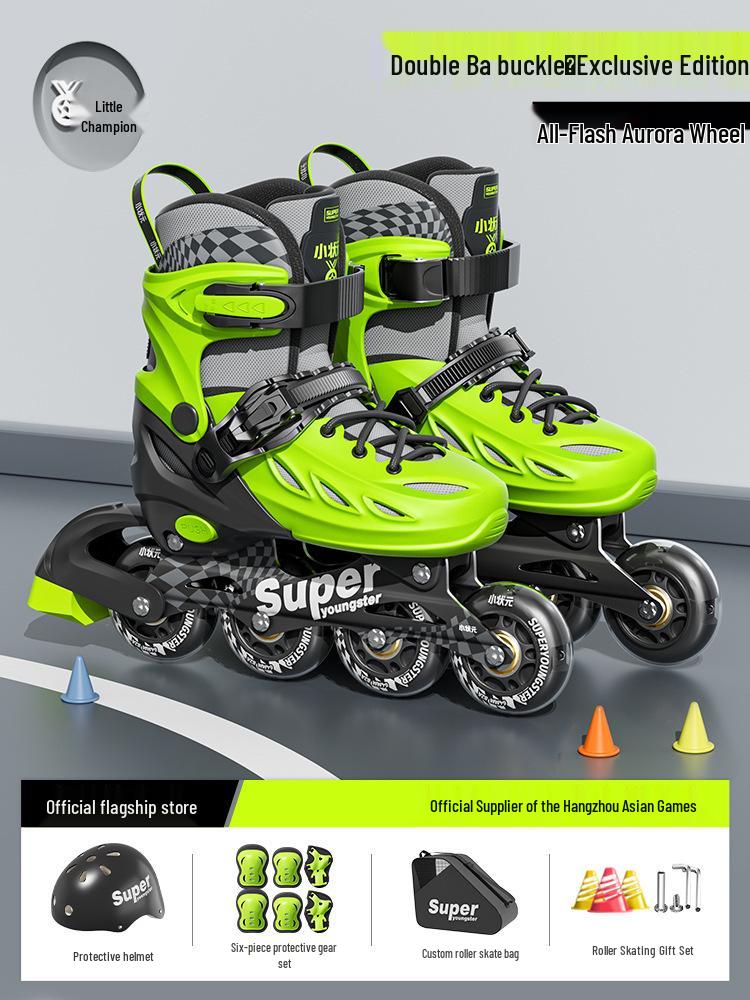 Flashing Roller Skates for Beginners: Adults & Kids, Boys & Girls, Professional Quality