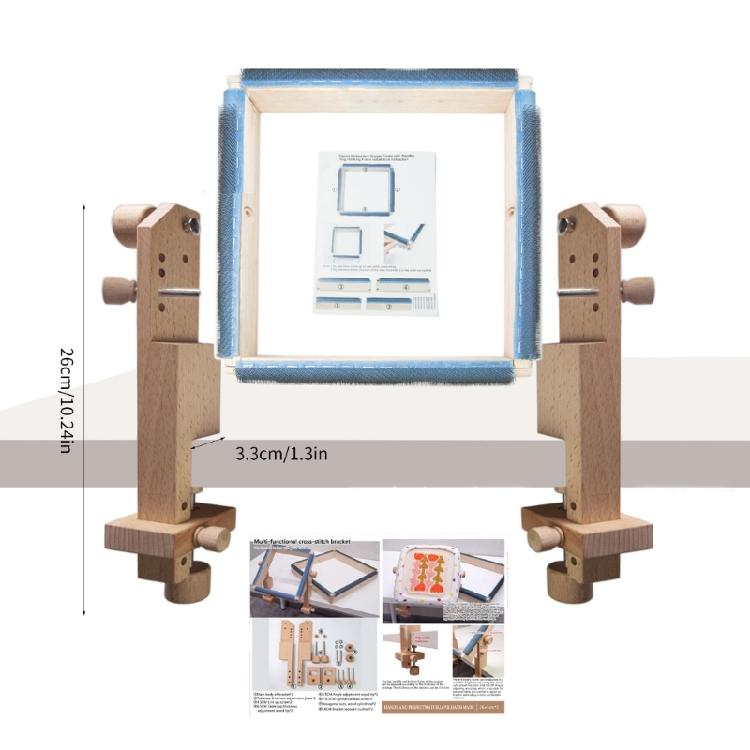 Stickständer für den Schreibtisch mit Stickrahmen, Stickrahmenhalter für Handarbeiten, Stickständer für den Schreibtisch