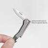 Titanium Alloy Handle Folding Knife Portable Keychain Small Pocket Knife Multifunctional Bottle Opener Outdoor Survival EDC Tool