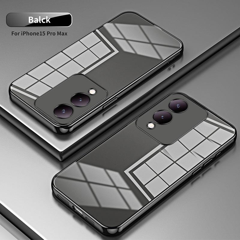 Applicable To VIVO Y200 Electroplated Glitter Mobile Phone Case IQOOZ11Turbo Transparent NEO11 All-inclusive Protective Case
