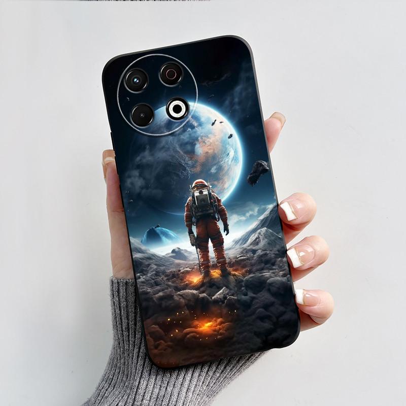 For Tecno Spark 30 Pro Case Black Myth Wukong Painted Phone Cases For Tecno Spark 30Pro 4G KL7 Back Cover Soft Slim TPU Fundas