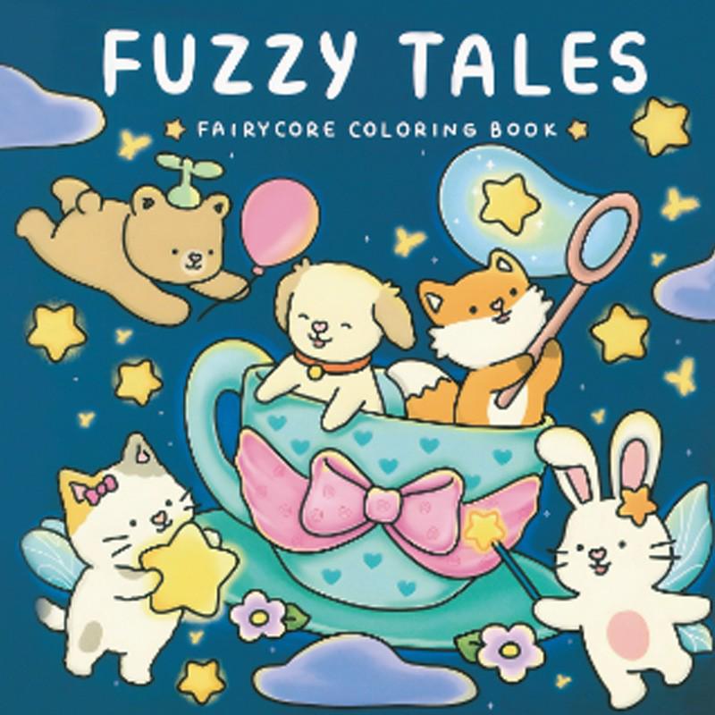 Cross-Border Adult & Teen Coloring Book: Cute Animal Characters for Easy Coloring