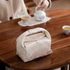Brocade Embroidered Bamboo Tea Set Storage Bag Portable Travel Storage Bags Drinkware Teaware Chinese Traditional Tea Cozies