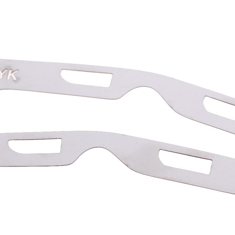 2Pcs Broken Opening Repair Stainless Steel Bracket For Third Generation Fit Jazz Gk5 Front Bumper Repair Metal Plate  Buckle