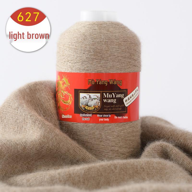 Pure Cashmere Machine-Knitted Medium-Fine Yarn for Hand-Knitting Scarves and Baby Items