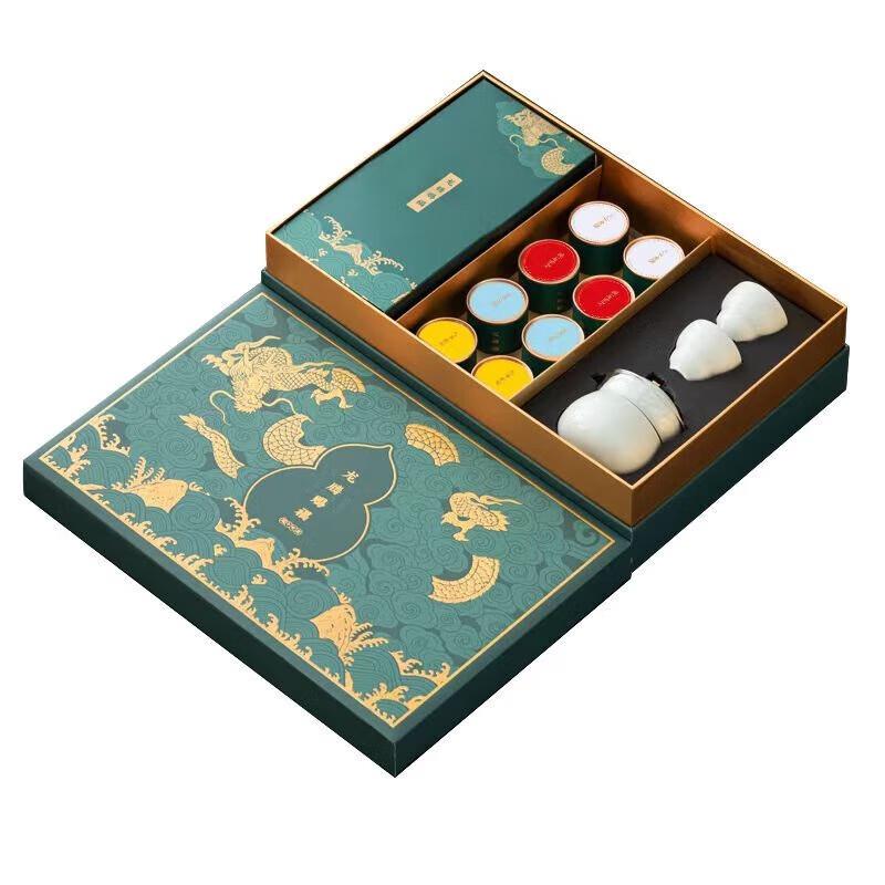 Dragon Blessing Ceramic Tea Set Gift Box
