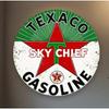 Vintage Weatherproof Texaco Sky Chief Aluminum Metal Sign Wall Decor Garage Man Cave Outdoor Retro Art