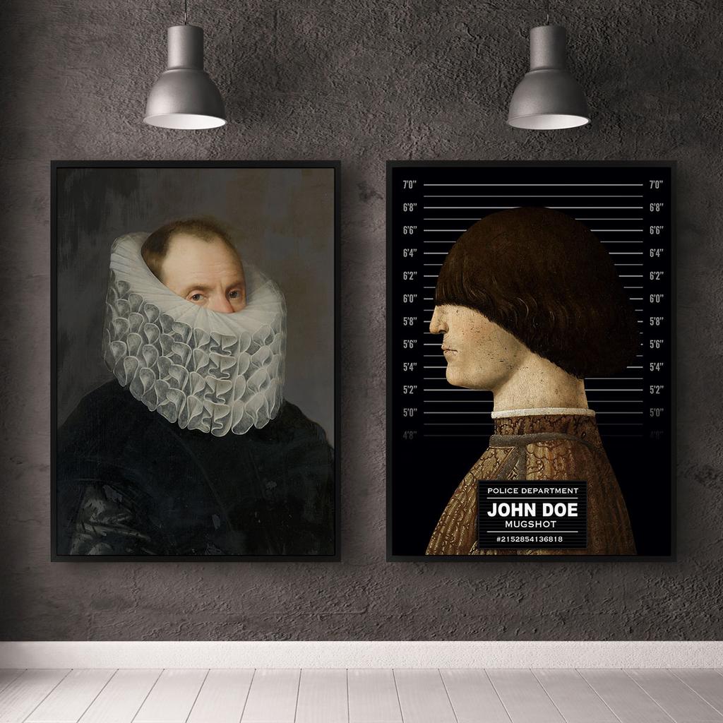 Set of Two Poster Paintings